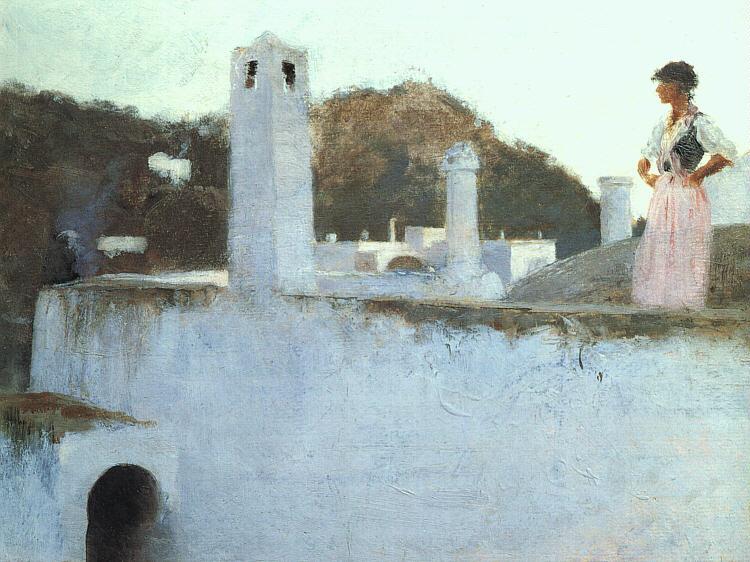 John Singer Sargent View of Capri Sweden oil painting art